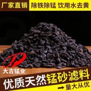  锰砂滤料堆积后的密度